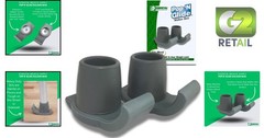 Universal Gray Walker Ski Glides 2-Pack – Easy Use for Indoor/Outdoor Mobility