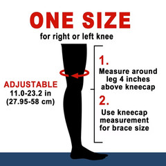 Hinged Knee Brace with Side Stabilizers Adjustable Knee Support Pain Relief
