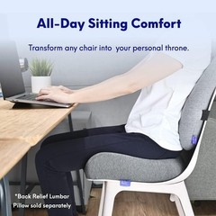 C CUSHION LAB Patented Pressure Relief Seat Cushion for Sitting, Black, OB