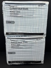 2 Cardinal Health Quilted Adult Briefs Wings Extra 18 ct Packages Size Large