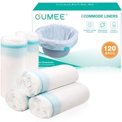 Disposable Commode Liners 20.8×15.75 in – Leak-proof Portable Potty Bags