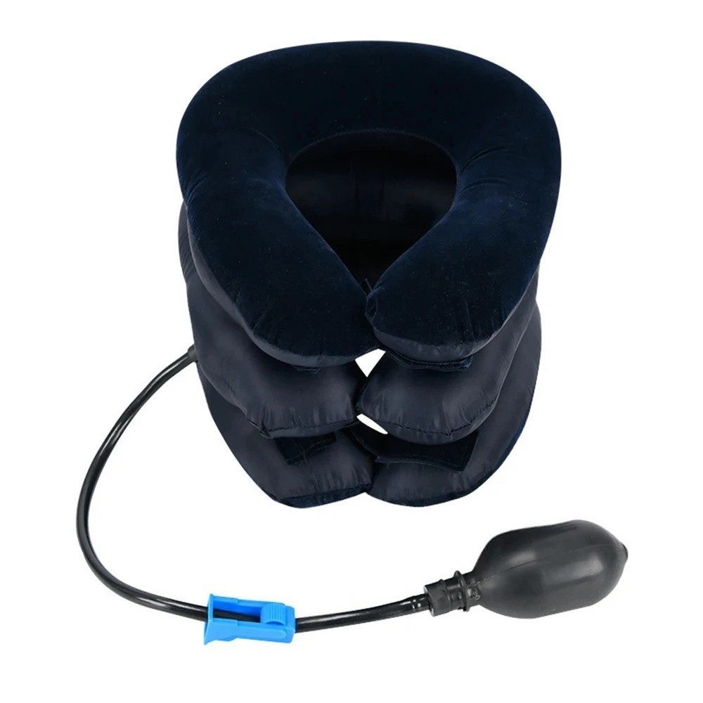 Inflatable Neck Traction Device Cervical Collar Brace Support Tension Pain Relie