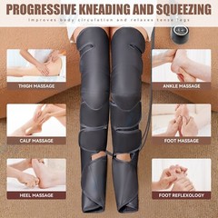 Air Compression Massager with Heat for Foot,Leg,Calf,Thigh and Knee
