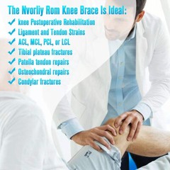 NVORLIY Hinged Orthopedic ROM Knee Brace. Side Stabilizers. LOCKS. UNISEX. Small