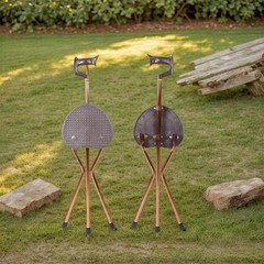 Heavy Duty Folding Cane with Seat Aluminum Alloy Adjustable Height CrutchesStool
