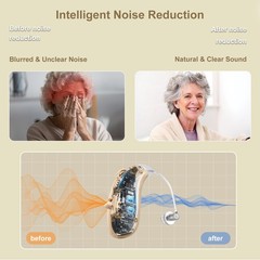 Hearing Aids Digital Rechargeable Hearing Aid for Seniors with Hearing Loss Easy