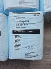 NIP Cardinal Health Standard Underpads Wings Plus 23″ x 36″ Disposable