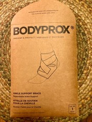 NEW/Open Bodyprox Ankle Support Brace Breathable Neoprene Sleeve Adjustable Wrap