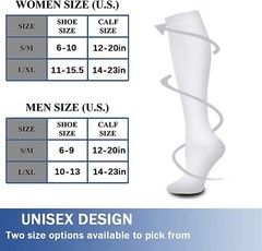 Graduated Copper Compression Socks for Men & Women Circulation 8 Pairs 15-20m…