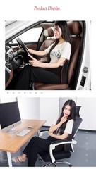 Memory Foam Waist Cushion Support Lumbar Pillow Office Chair Massage Pad Back