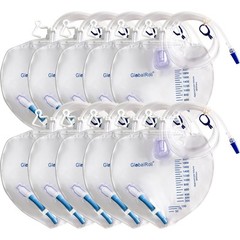 Urinary Drainage Bag with Anti-Reflux Chamber, Bedside Drainage Bag 2000 mL w…