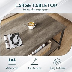 Saygoer Coffee Table Simple Modern Rectangular Center Table Open Space
