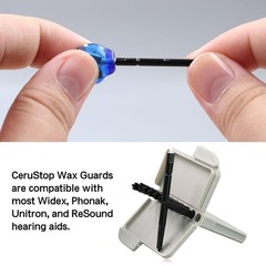 1mm Hearing Aid Wax Filters Compatible Cerustop 32-Pack Hearing Aid Wax Guards