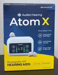 BRAND NEW Audien Hearing ATOM X Wireless Rechargeable OTC Hearing Aid C9