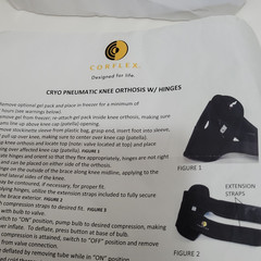 CORFLEX Cryo Pneumatic Knee Compression Sleeve With TWO Gel Pads FREE SHIPPING