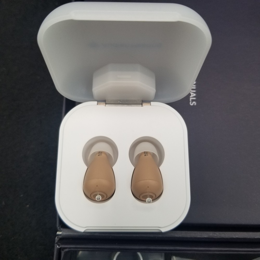Audien Hearing Atom ONE Rechargeable OTC Hearing Aids (New Opened Box)