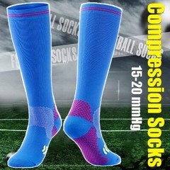 Knee High Compression Solid Tube Soccer Football Sport Socks for Kid Youth Adult