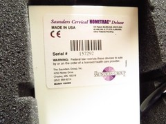 Saunder Cervical Neck Traction Home Trac Deluxe Device w/ Travel Case