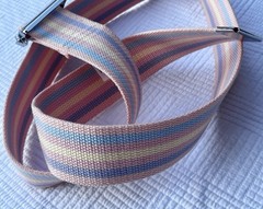 MediChoice Pastel Stripe Gait Belt 2” x 54” Transfer Assist Belt Pink Blue