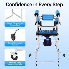 Adult Walker Aid, Ergonomic Standing Walker, Rehabilitation Walking Aids Homes