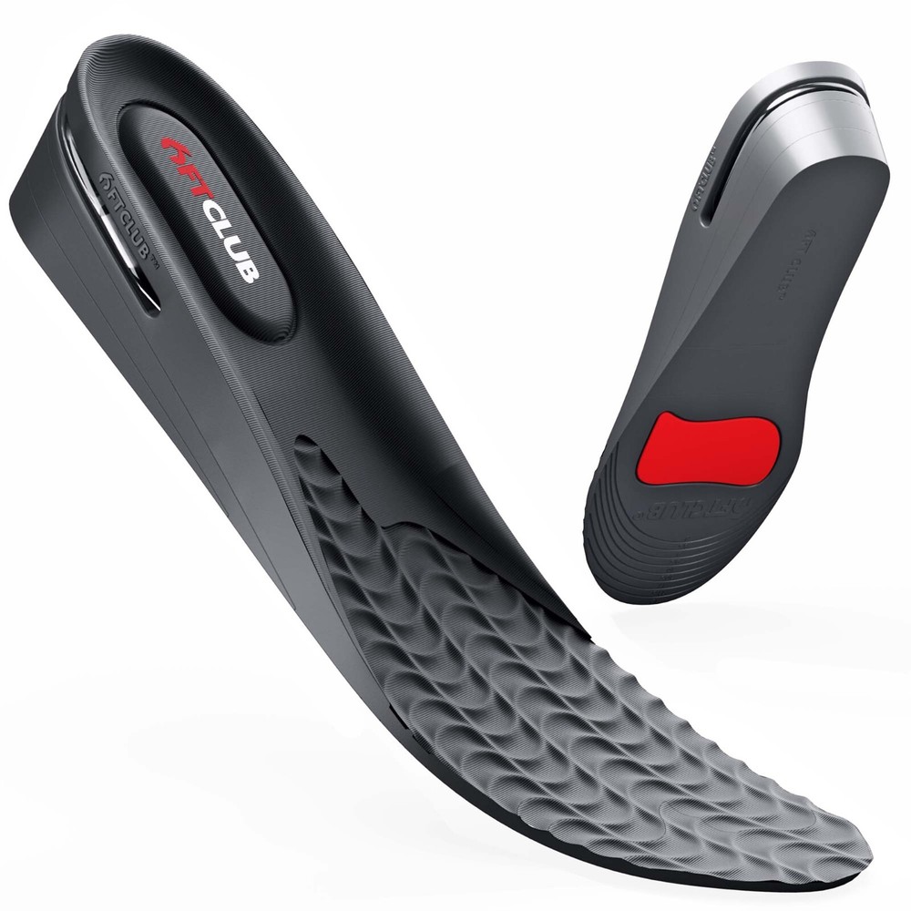 6FT CLUB Height Increase Insole 1.75 inch Taller Adjustable Invisible Shoe Lift