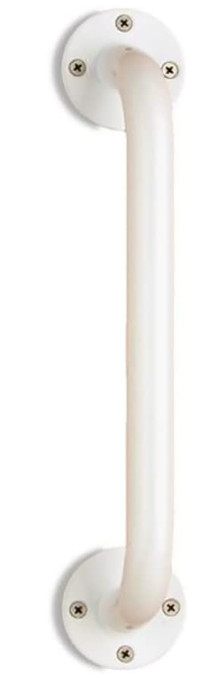 Wall Grab Bar Support Size: 12″, Finish: Ivory #8012PC-R Heavy Duty Steel