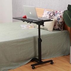 Over Bed Table with Wheels Adjustable | Rolling Laptop Table Overbed Desk Hos…