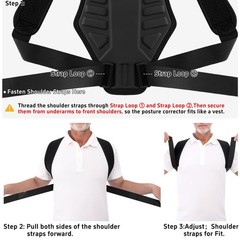 QFE Posture Corrector for Women and Men Upper XX-Large/XXX-Large, Black-02