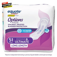 Options Women’S Incontinence Pads, Ultimate Absorbency, Unscented (102 Count)👌