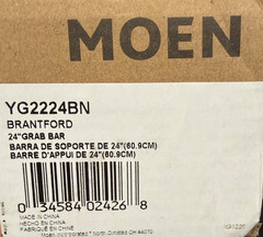 Moen YG2224BN Safety 24″ Traditional Bathroom Grab Bar in Brushed Nickel Finish
