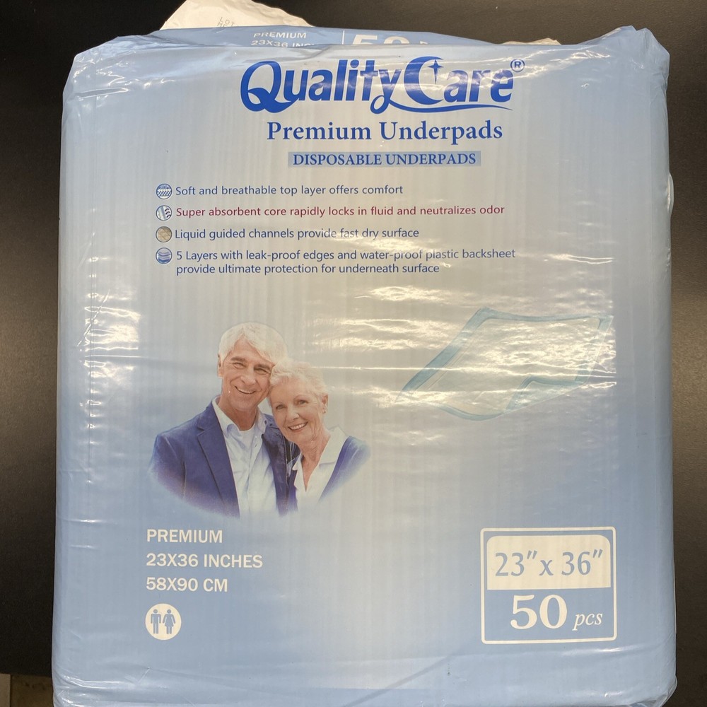 Quality Care Premium Disposable Underpads – 23 X 36 50 Count