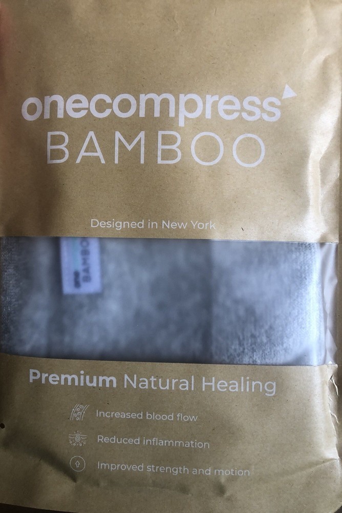 One Compress Bamboo Premium Knee Sleeve Gray Size 4XL New In Package