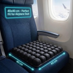 Inflatable Travel Seat Cushion for Airplane & Office – Portable Seat Pad