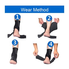 Orthopedic Ankle Support Foot Drop Brace Splint Hemiplegia Rehabilitation ABE