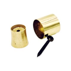 Cane Handle Only Brass Tip – Screw-on Decorative Topper for Walking Stick, Re…