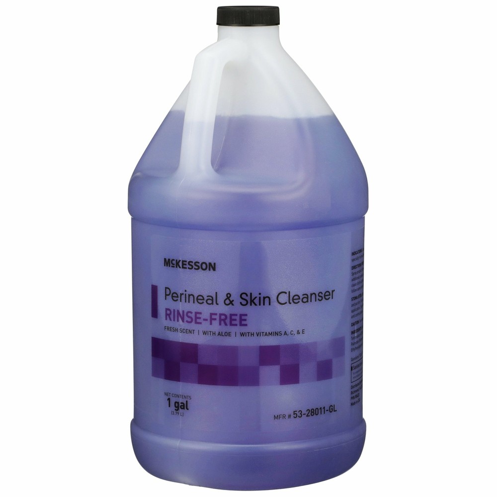 McKesson Rinse-Free Perineal Wash Fresh Scent Skin Cleanser 53-28011-GL 1 Gallon