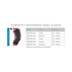 Royce Medical / Ossur Form Fit Knee Sleeve 1/8″ Neoprene Open Patella – Small