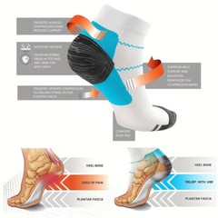 Plantar Fasciitis Compression Socks Ankle Foot Arch Support Pain Relief S/M L/XL