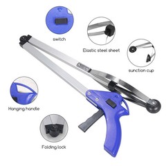 2Packs Garbage Picking Tool 81cm/32Inch Long Hand Picker Aluminum AlloyTrash