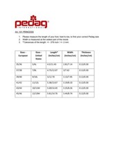 Pedag Princess 101 comfort insole, natural leather, prevents forefoot slipping