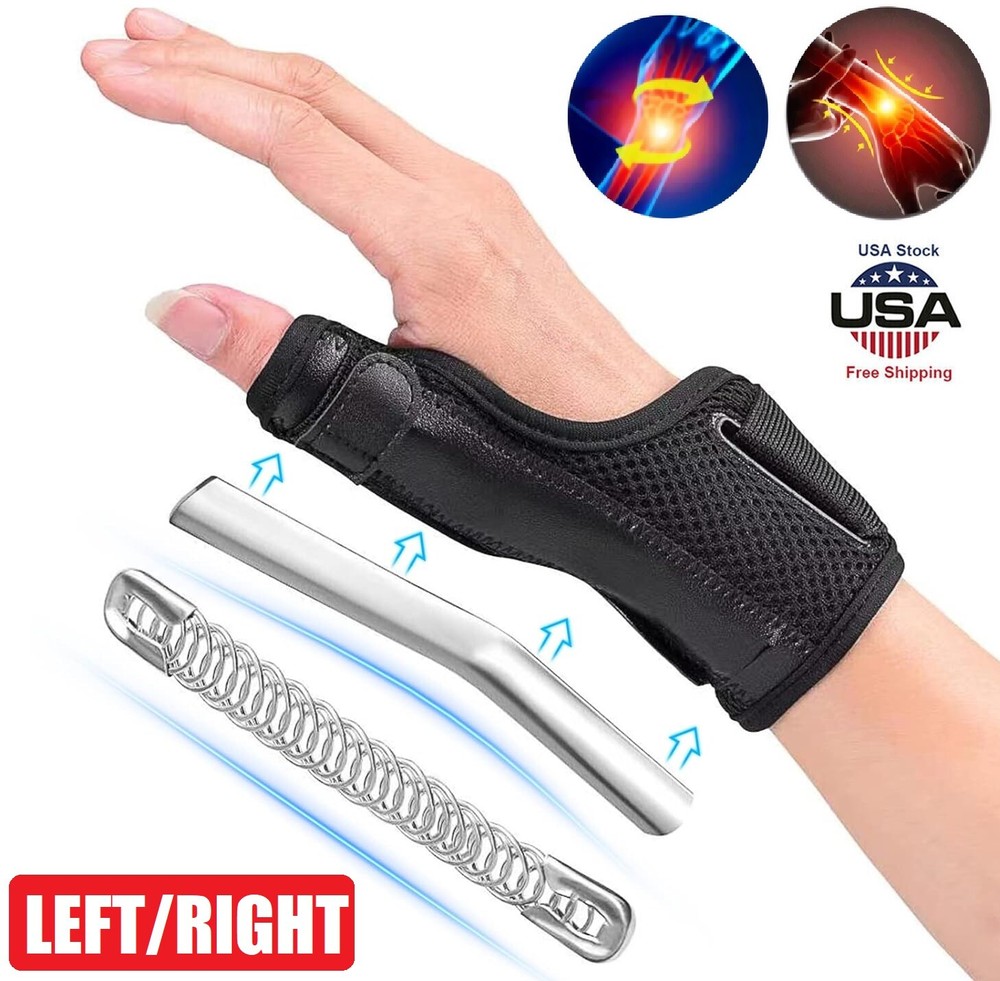 Sport Thumb Wrist Support Brace Carpal Tunnel Sprain Splint Arthritis Left Right