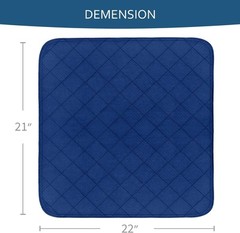 Waterproof Incontinence Chair Pads Reusable Absorbent Pee Pads 22″x21″ 4 Pack