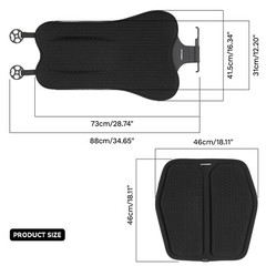 Seat Cushion & Lumbar Gel Support Pillow Back Support for Office Chair Car Seat
