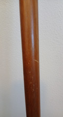 Vintage Brass Duck Head Walking Cane 36” Light Wood Collapsible 2 Piece Stick