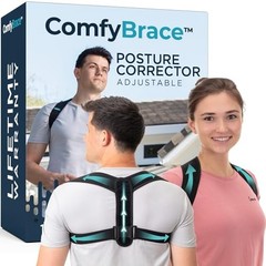 ComfyBrace Posture Corrector Back Brace for Men & Women – Adjustable Spine