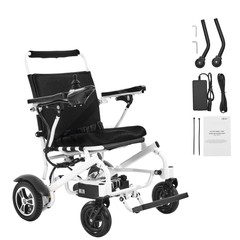 Foldable Electric Wheelchair Lightweight Wheelchair 300lb All Terrain 21″w Seat