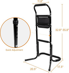 Portable Chair Stand Assist for Elderly, Height Adjustable Mobility Aids, 300LBS
