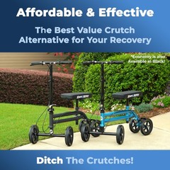 Economy KneeRover® Steerable Knee Walker Metallic Blue – Refurbished