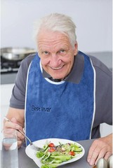 3 Pack Adult Bibs, Microfiber Super Soft Eating Cloth for Adults, Disabled, Adju