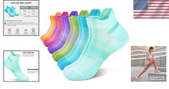 Multicolor Ankle Compression Socks for Women – 6 Pairs, Ultra Comfort & Support